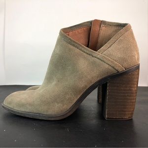 Lucky Brand Women’s LK Salza Booties Brindle Oiled Suede Size 8.5 M Boots